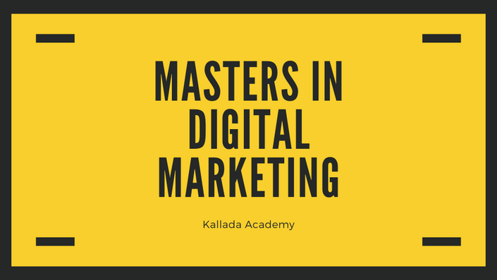 Masters In Digital Marketing
